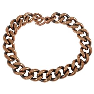 Solid Copper Men's Cuban Link Bracelet